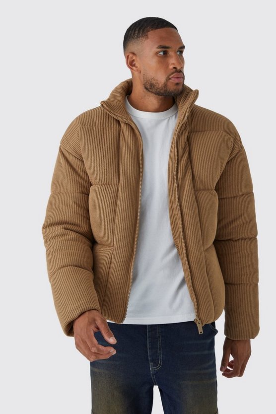 Tall Steppjacke mit Trichterkragen