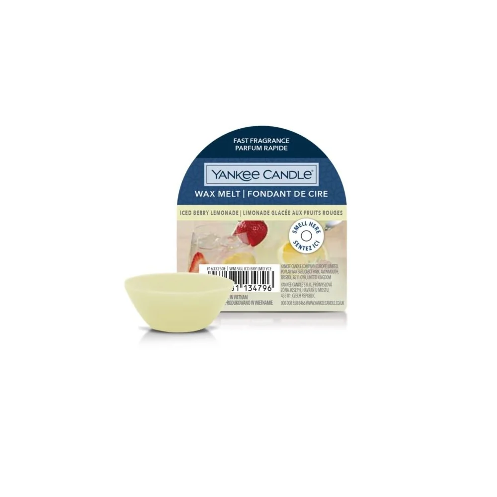 Pastilhas de cera perfumada com aroma de limonada gelada de frutas vermelhas - Vela aromática