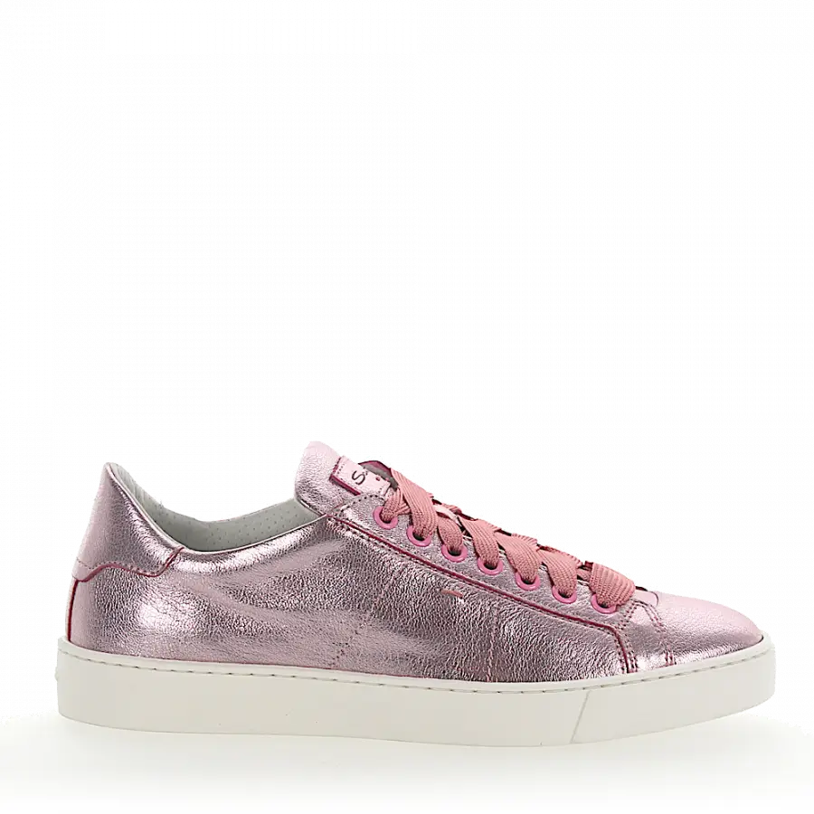 Santoni - Sneaker low Logo Metallisch rosa - pink