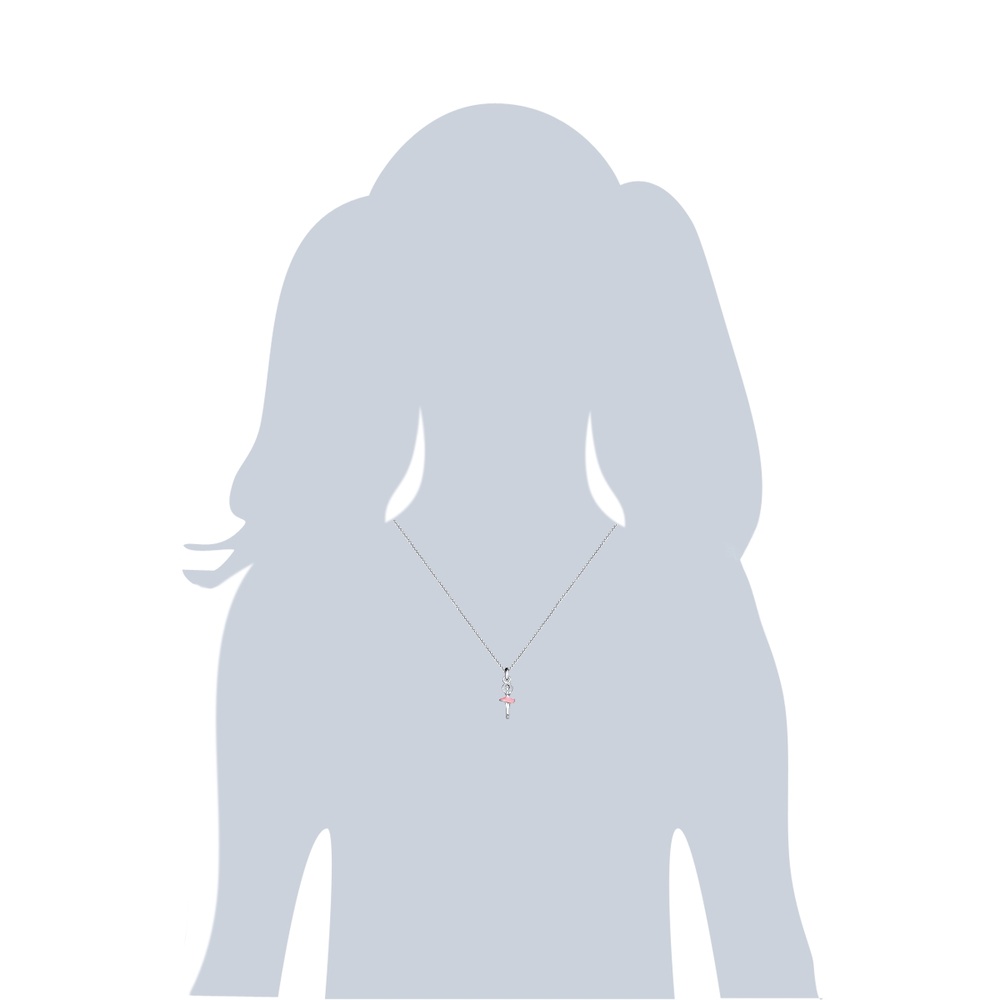 Rafaela Donata Collier en argent Ballerine Argent sterling en Argent collier