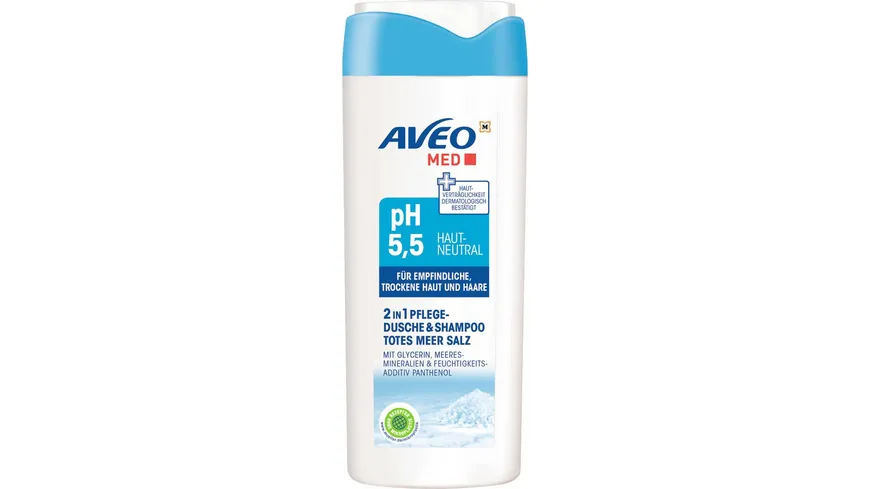 AVEO MED PH 2in1 Dusche & Shampoo Totes Meersalz 250 ml