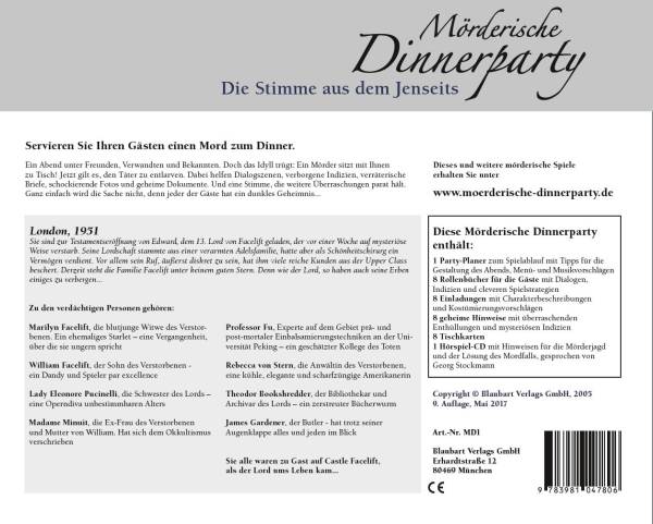 Mörderische Dinnerparty: Die Stimme aus dem Jenseits