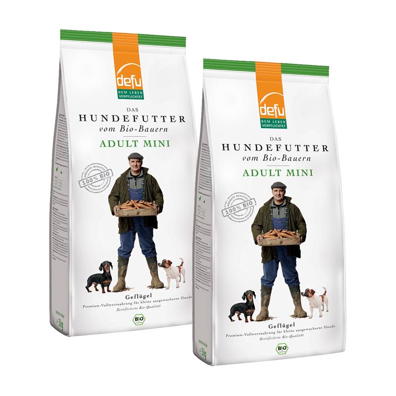 Defu Hundetrockenfutter Defu Adult Mini Geflügel 2x3 kg