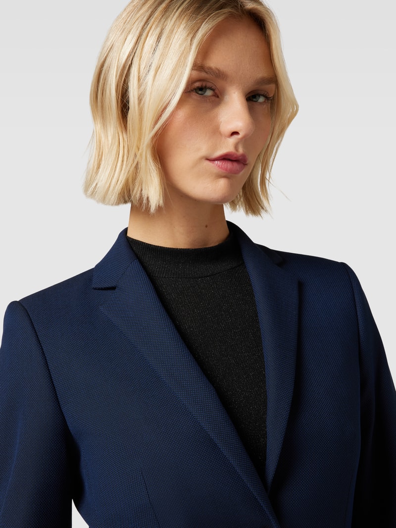 Blazer mit Pattentaschen Modell 'Adalas' in marineblau