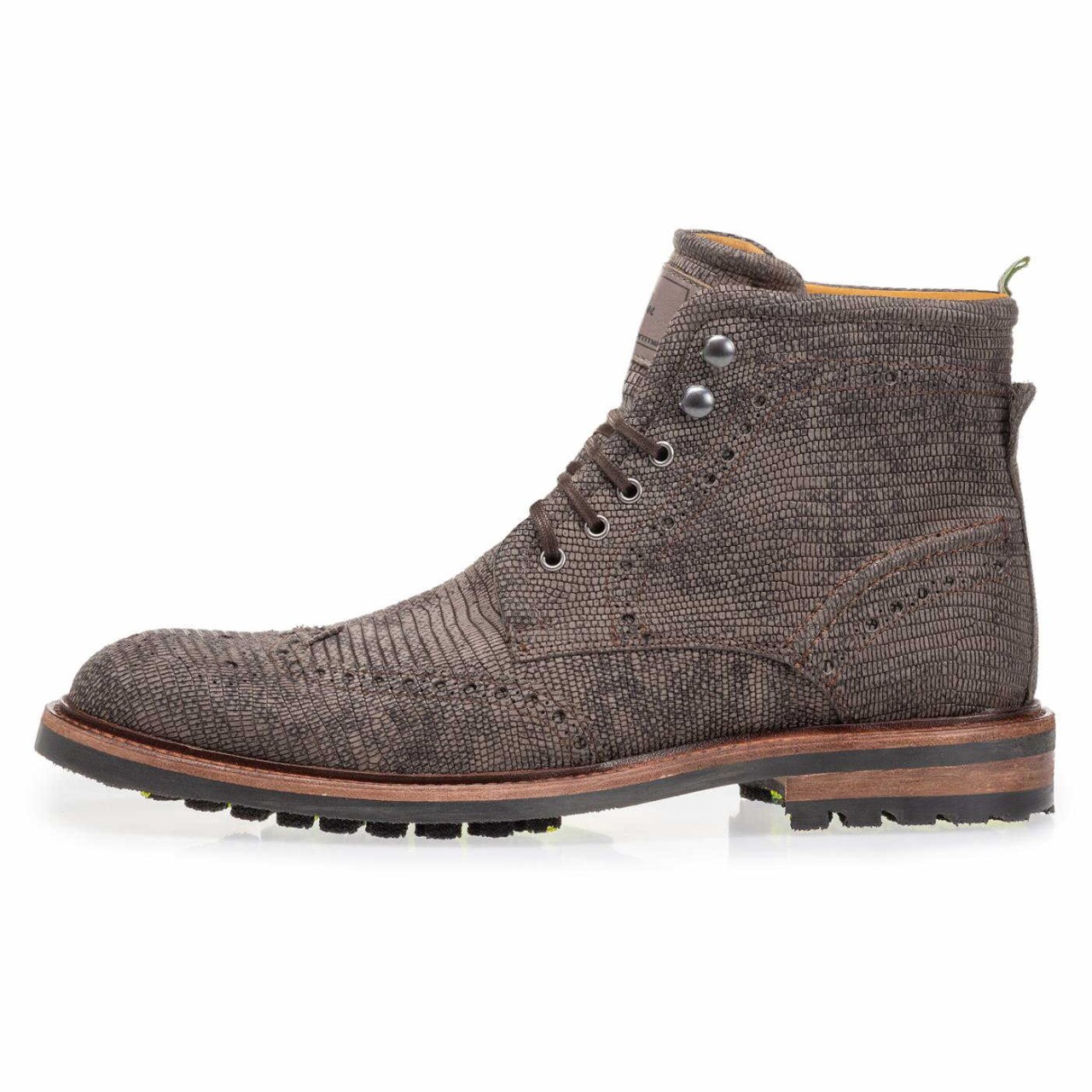 FLORIS VAN BOMMEL Schnür-Stiefeletten schwarz Floris Casual Black