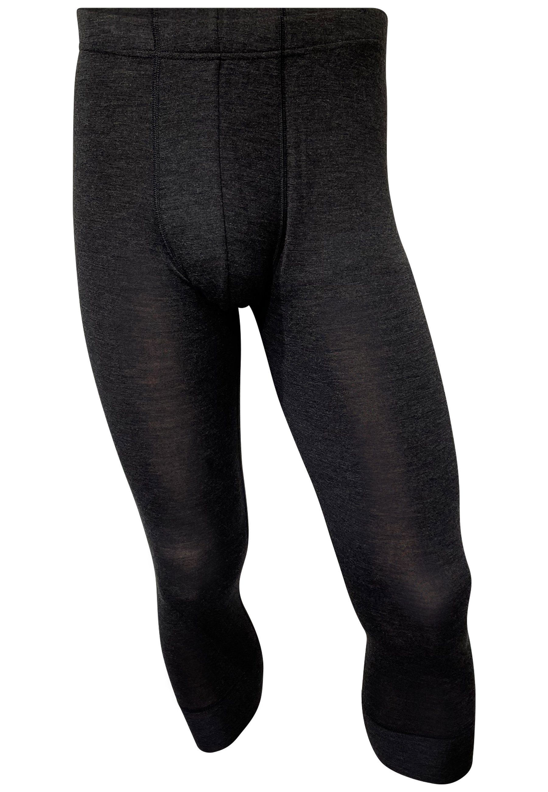 DRASSN Lange Unterhose Unterlind Herren Merino 3/4 lange Unterhose Unterwäsche (1-St) MADE IN EU - 100% Merino