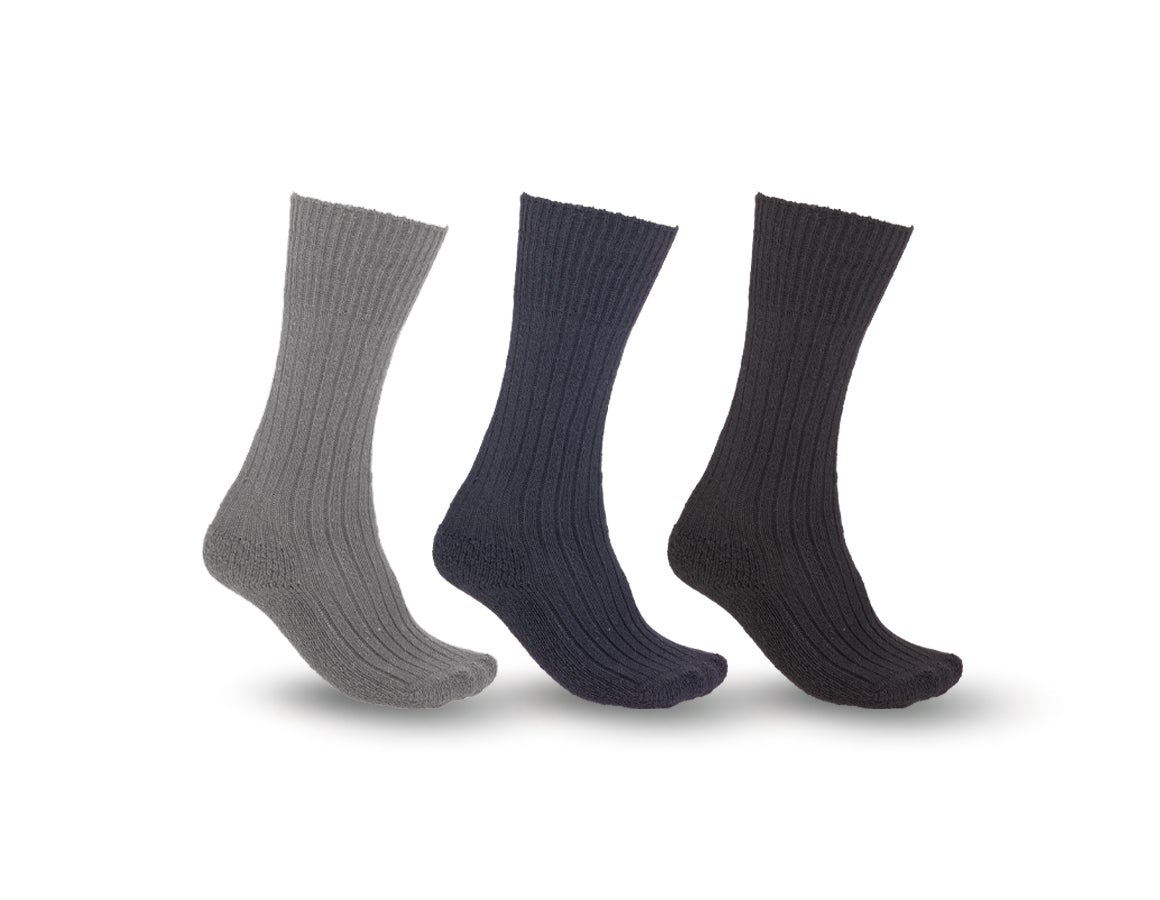 e.s. Berufssocken Classic warm/x-high, 3er Pack