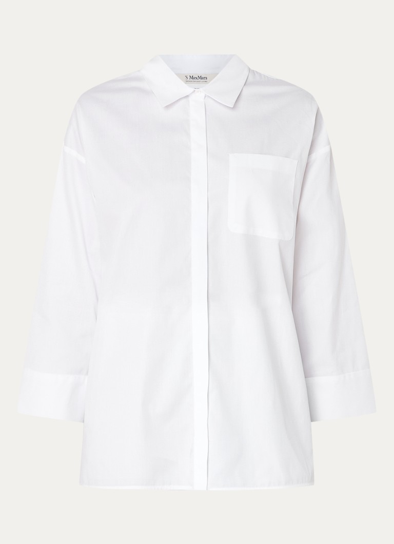 Camicetta oversize MaxMara con taschino sul petto