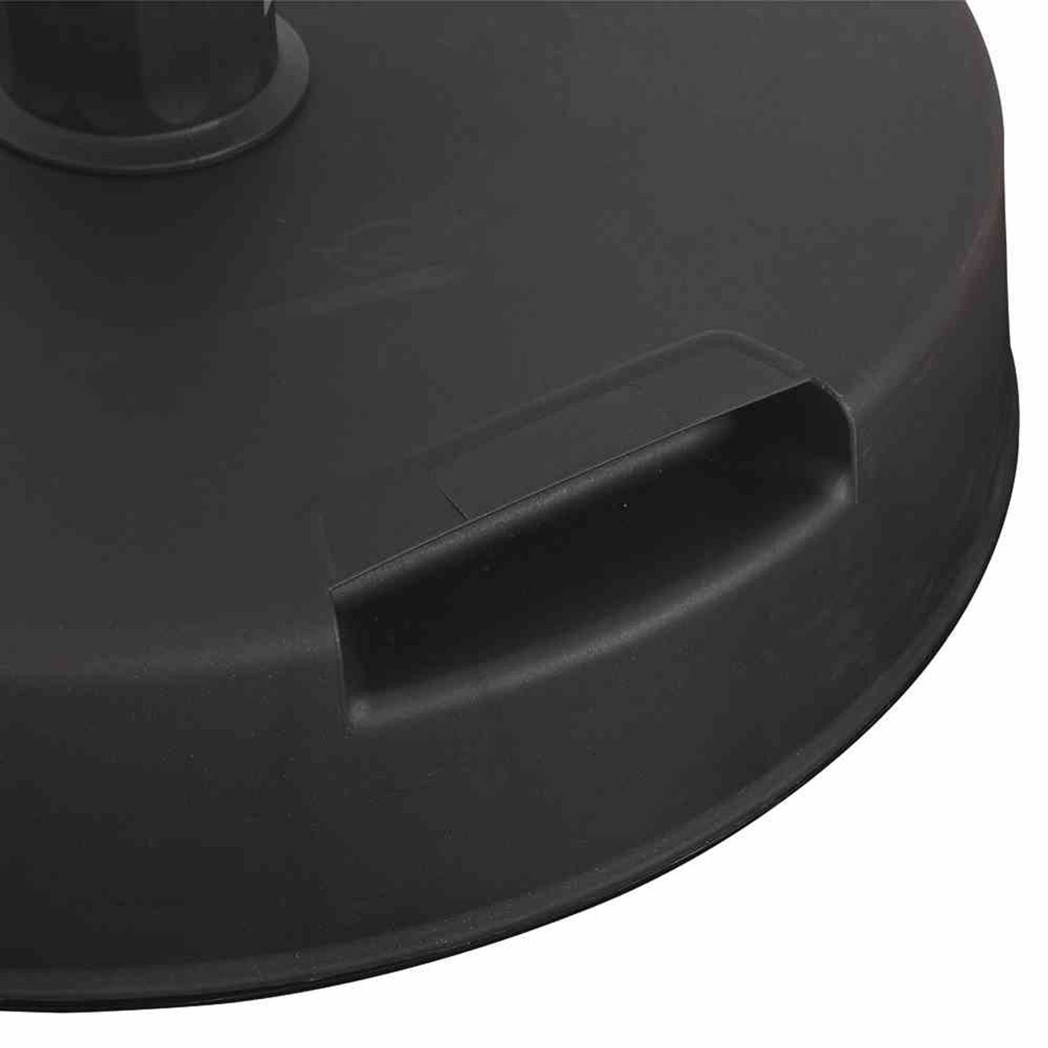 Siena Garden Kunststoffschirmständer Betonständer 20 kg rund, anthrazit Kunststoffrohr 18-38 mm, mit Handmu