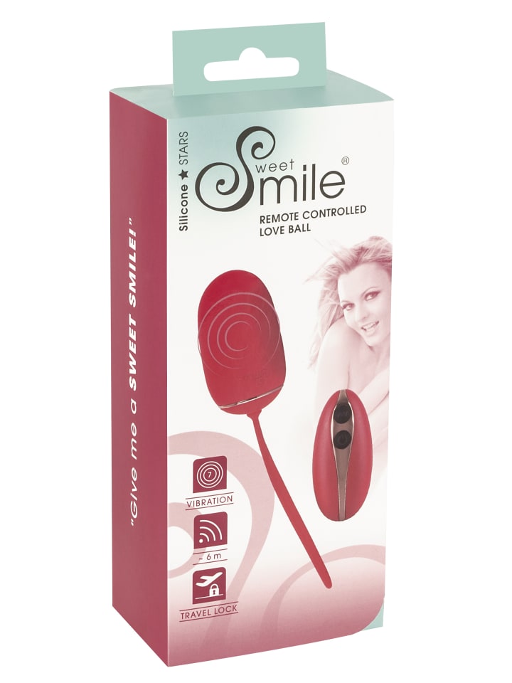 Sweet Smile Vibro-Ei RC Love Ball in rot günstig kaufen 15,5 cm
