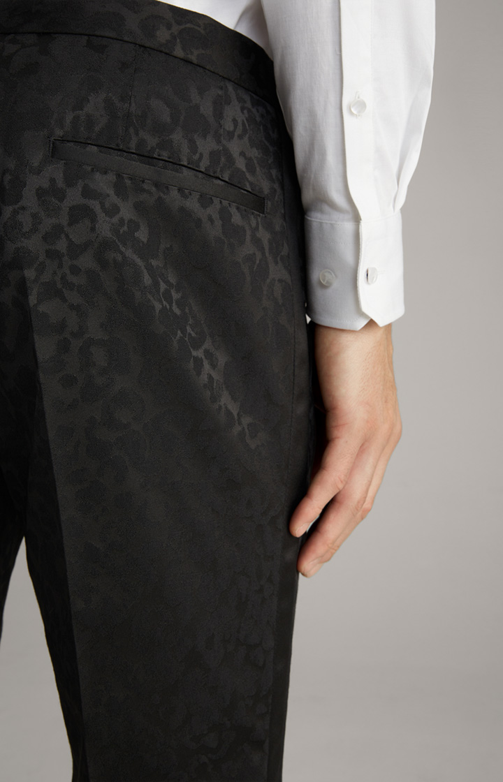 Smoking-Baukastenhose Bask in Schwarz strukturiert