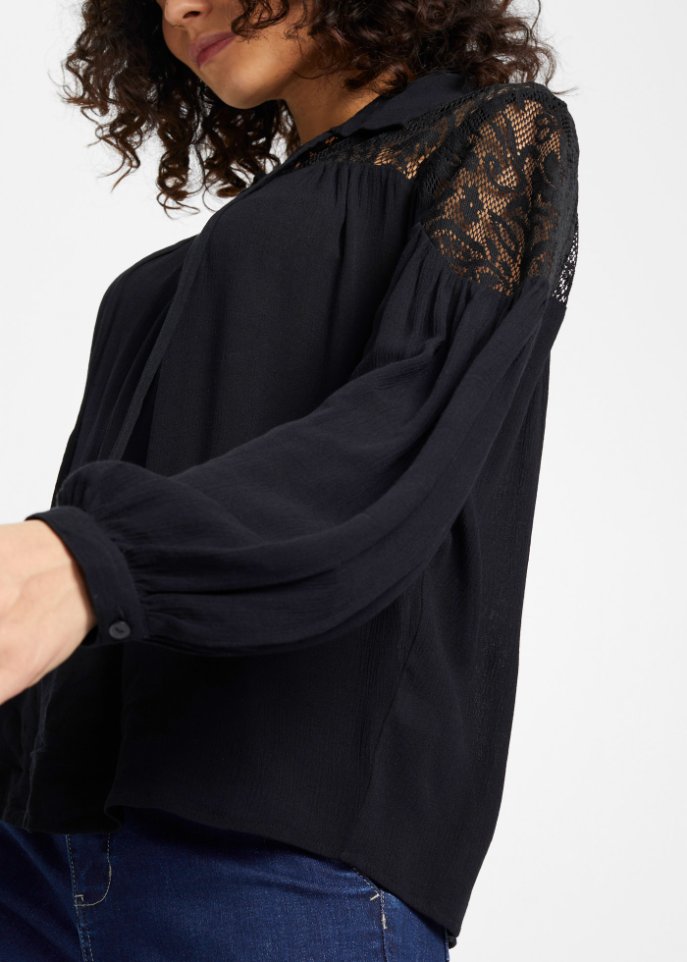 Bluse mit Spitze