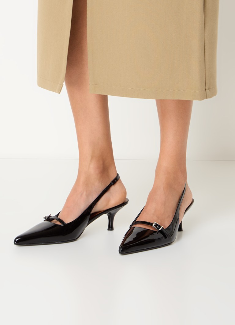 Jonak Damoiselle patent leather slingback