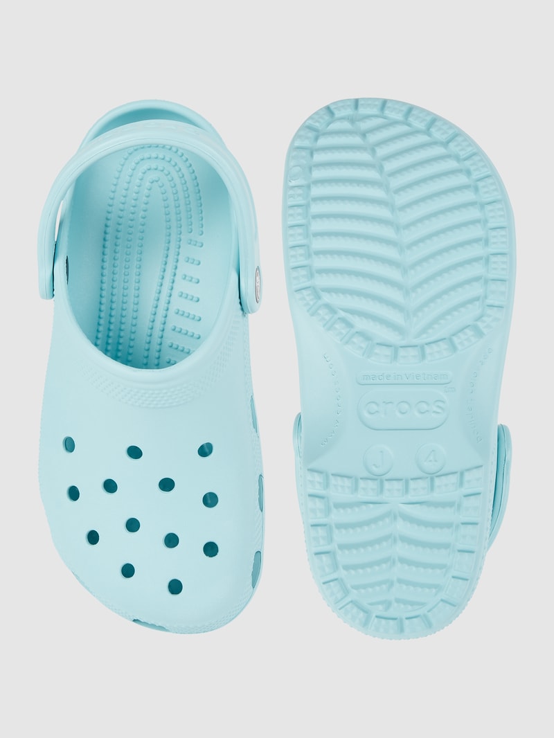 Clogs mit Fesselriemen in hellblau