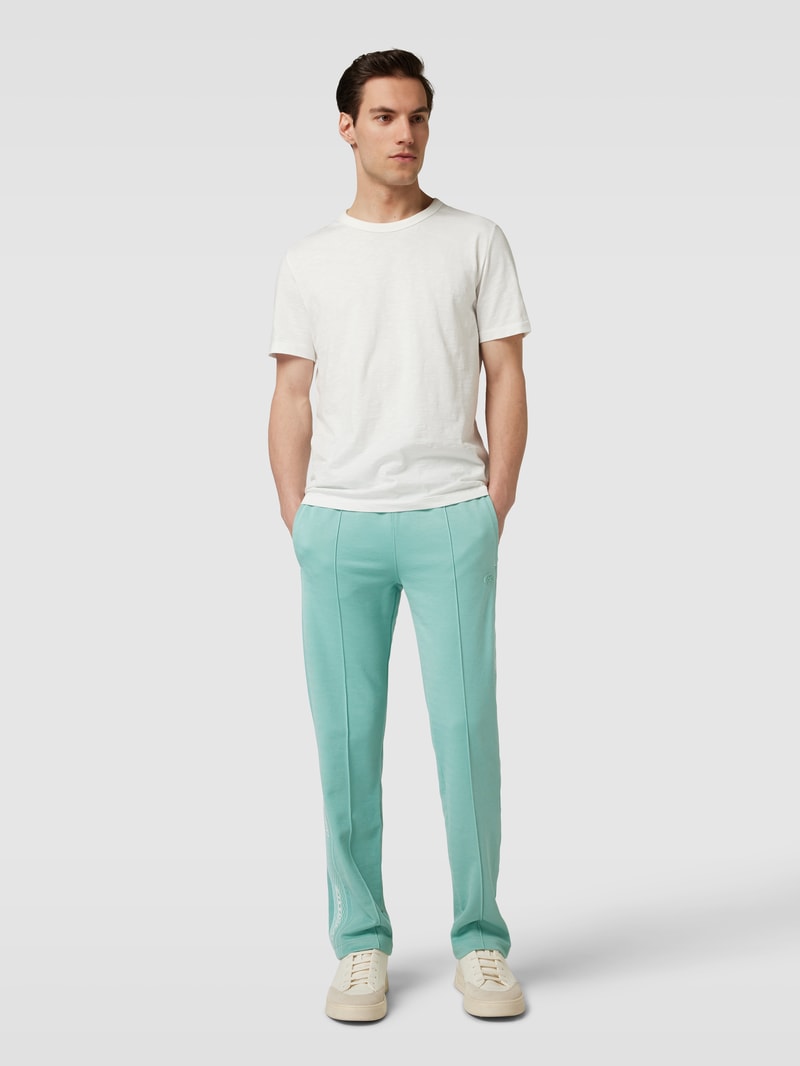 Sweatpants mit Label-Stitching Modell 'PIQUE' in mint