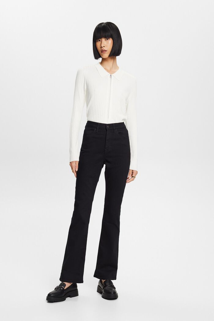 High-Rise-Jeans mit Bootcut