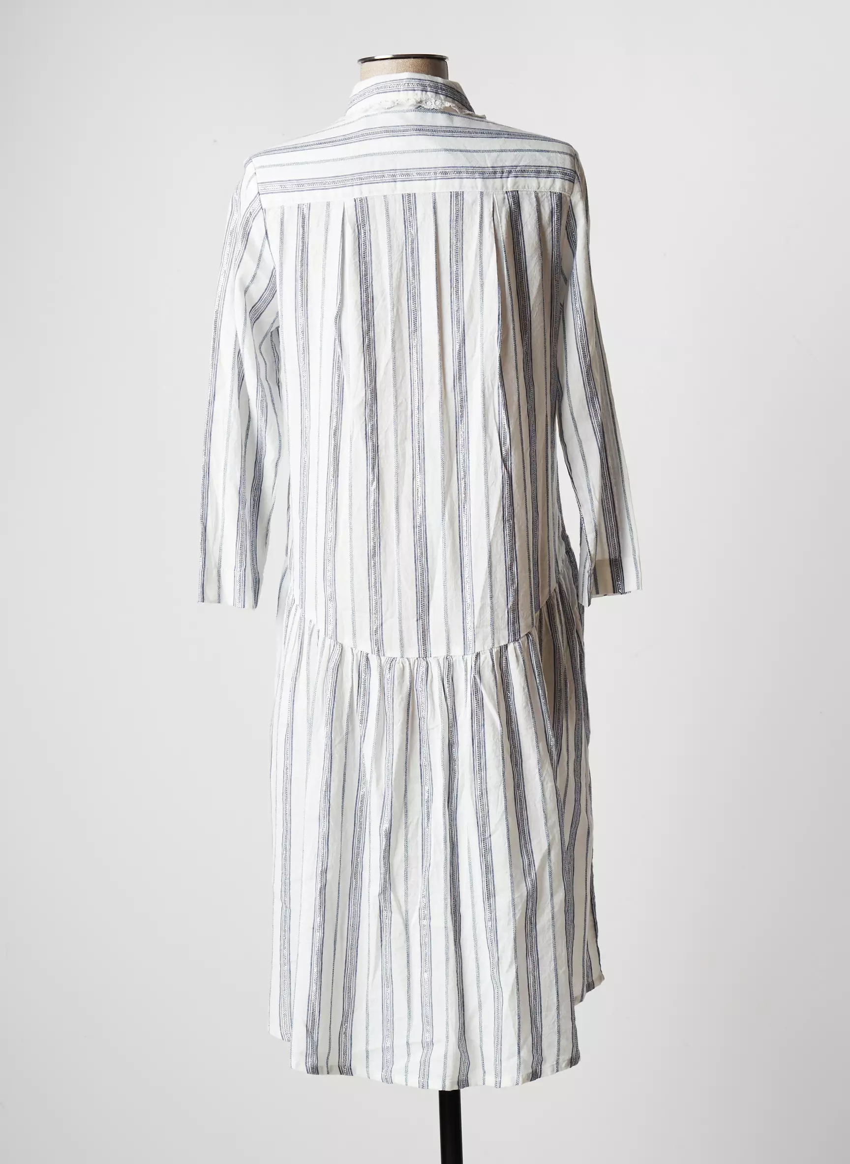 School Rag Robes Mi Longues Femme couleur blanc