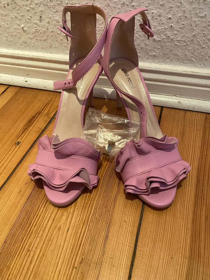 Gino Rossi Leder-Sandaletten in Rosa günstig kaufen 36