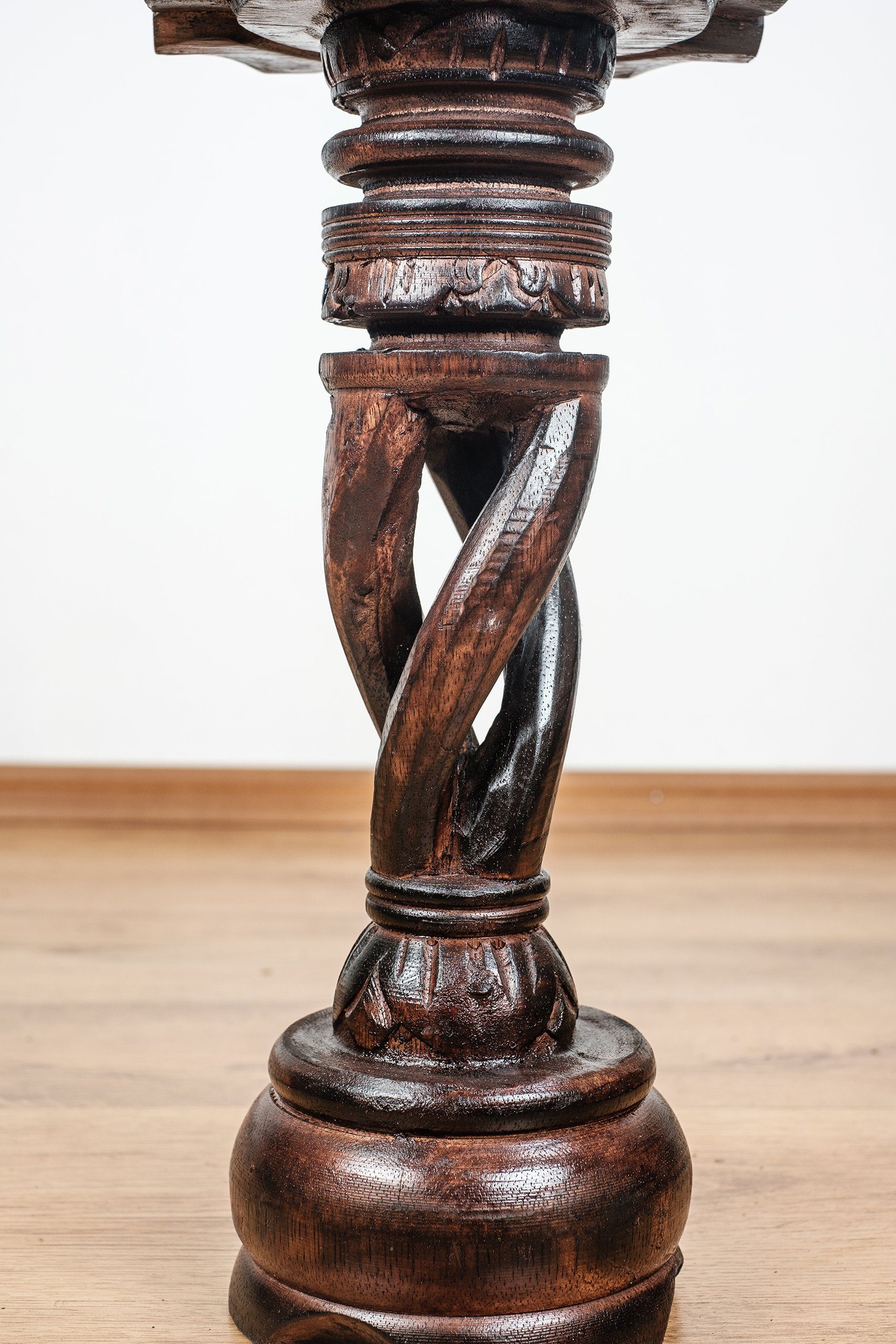 livasia Dekosäule Balinesische Säule aus Holz, gedreht, handgefertigt