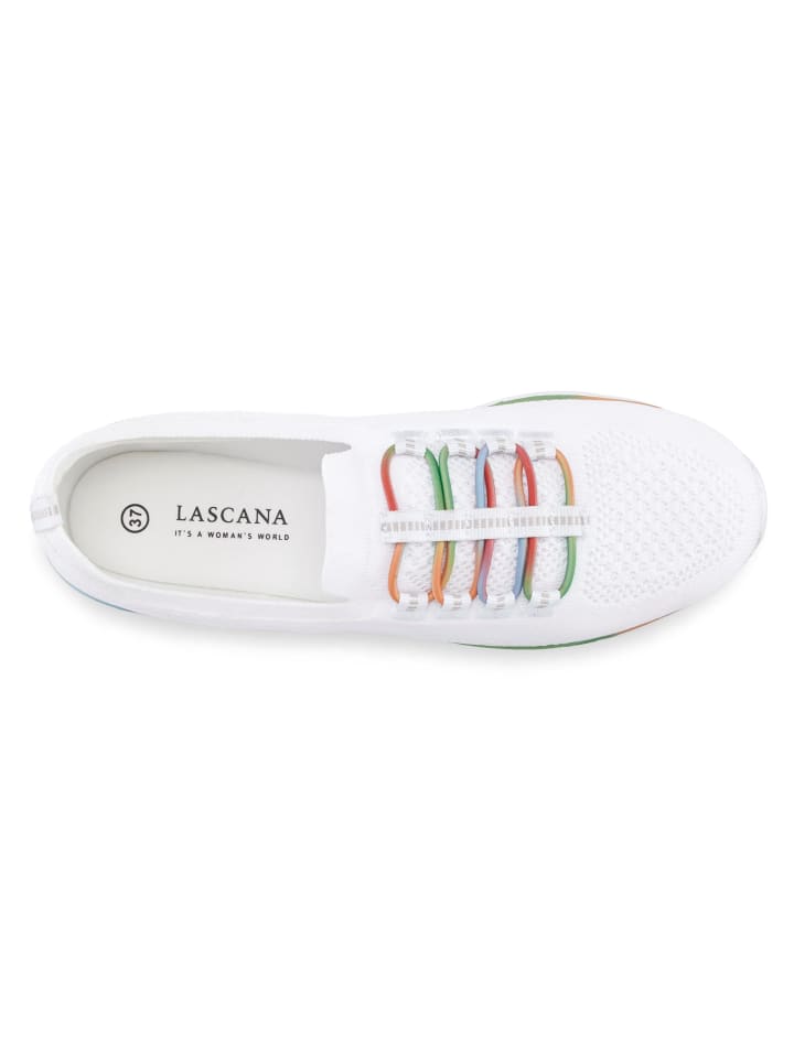 LASCANA Sneaker in weiß-multi günstig kaufen
