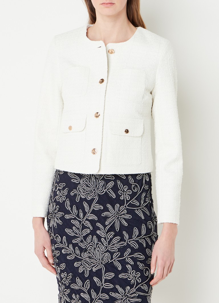 Jachetă din tweed Ripley Phase Eight Ivory 08