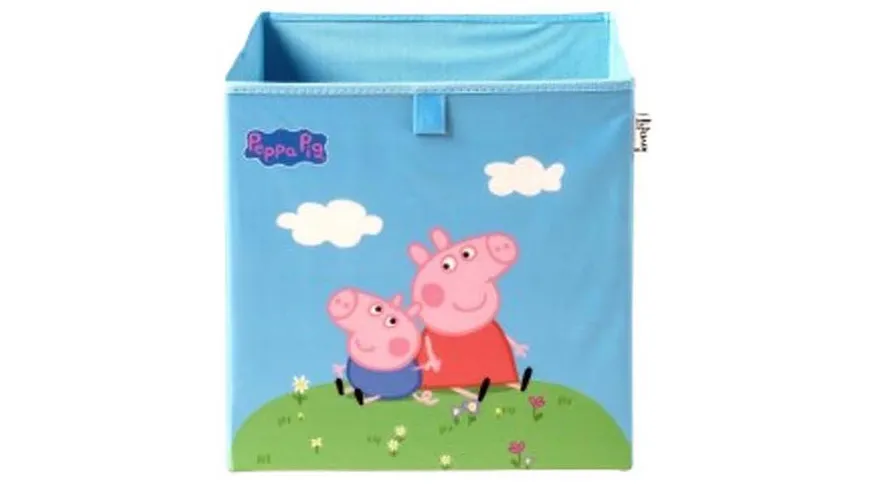 Lifeney Aufbewahrungsbox Peppa Pig 33x33x33cm blau, grün, rosa