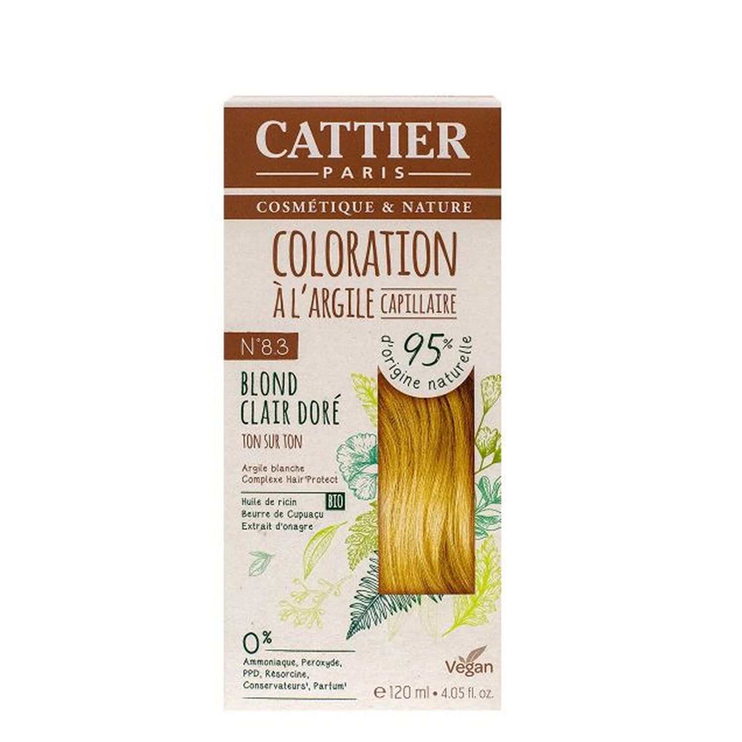 Cattier Coloration à l'Argile Ton Sur Ton 120 ml