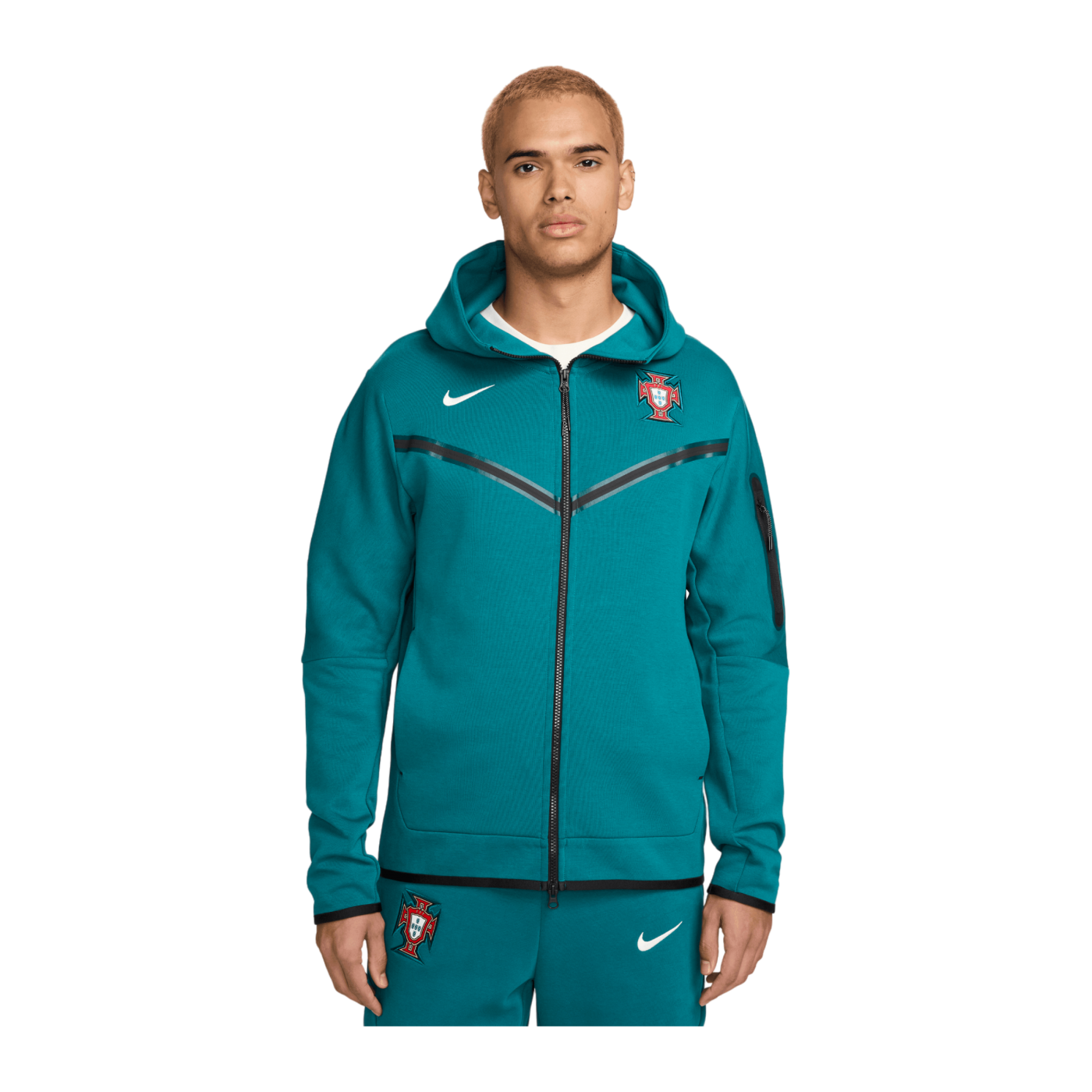 Nike Portugal Tech Fleece Hoody EM 2024 Grün F381