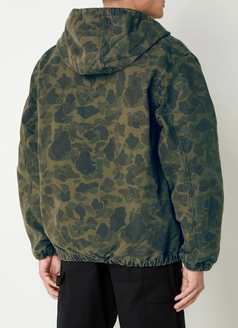 Carhartt WIP Duck Active teksas jakna od organskog pamuka s kamuflažnim printom