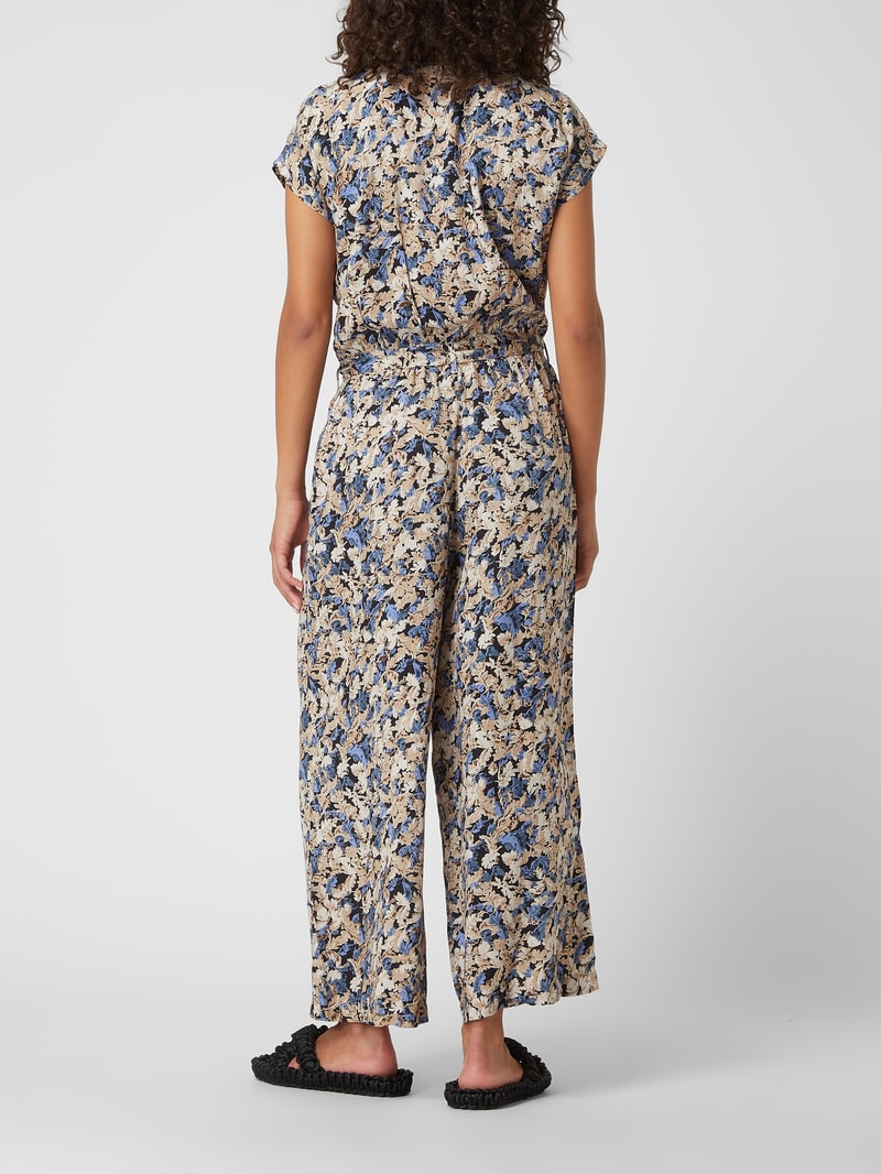 Jumpsuit mit floralem Muster Modell 'Bettina' in royalblau