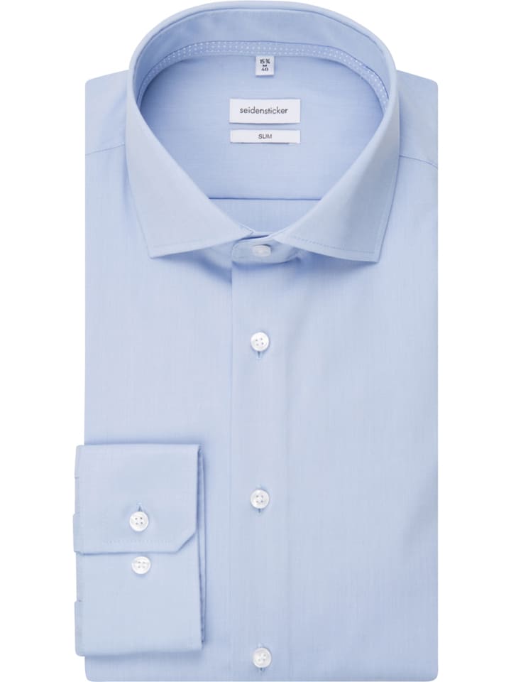 Seidensticker Hemd - Slim fit - in Hellblau günstig kaufen