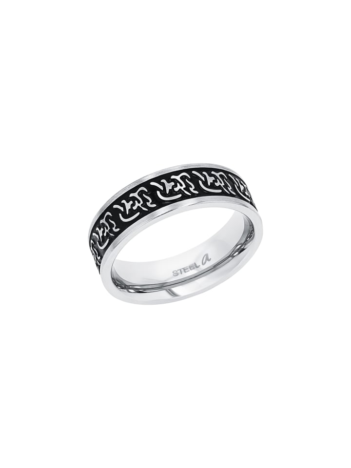 Amor Ring Edelstahl in Silber günstig kaufen