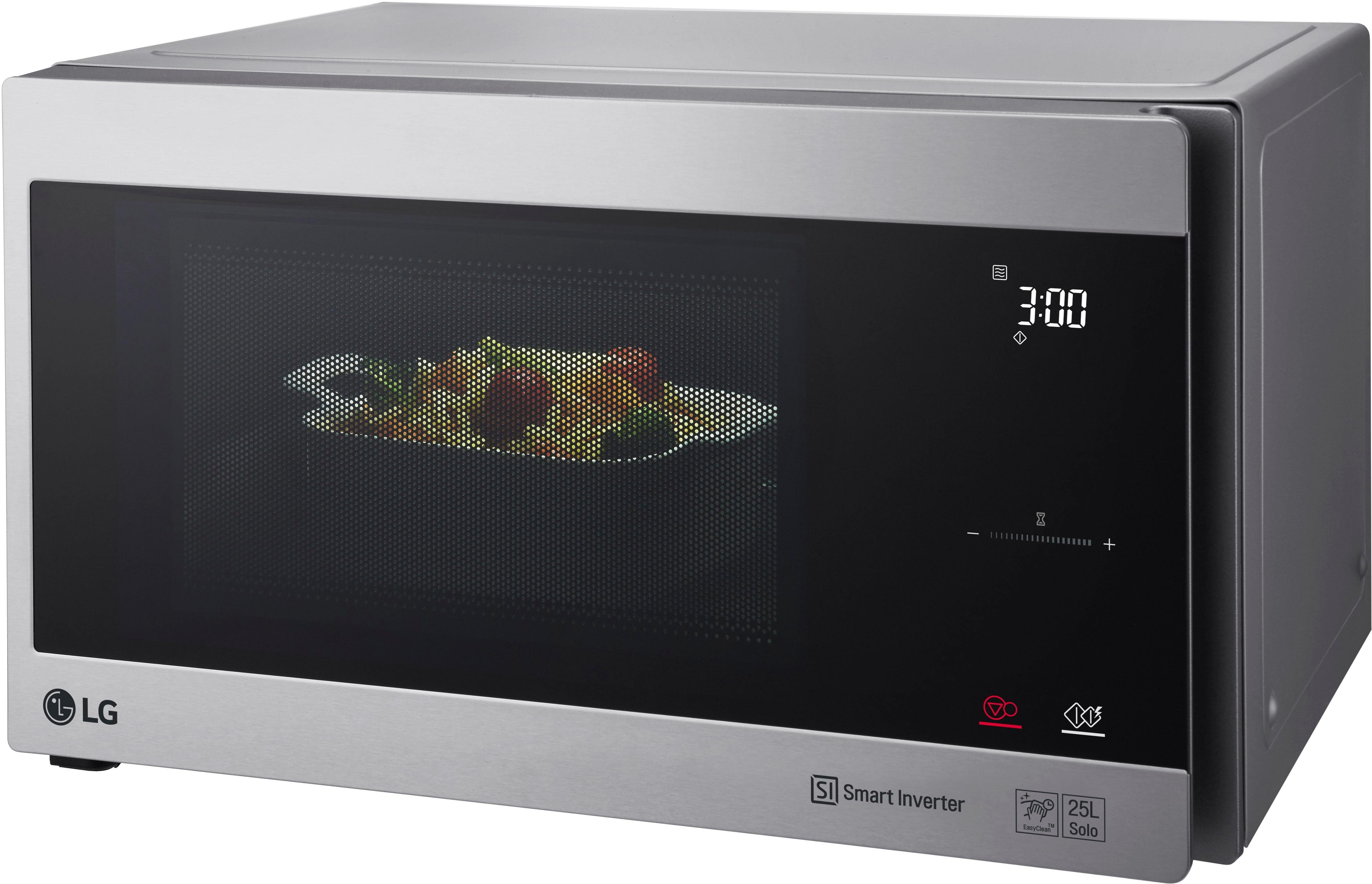 LG Mikrowelle MS 2595 CIS, Mikrowelle, 25 l, Smart Inverter Technologie, echte Glasfront
