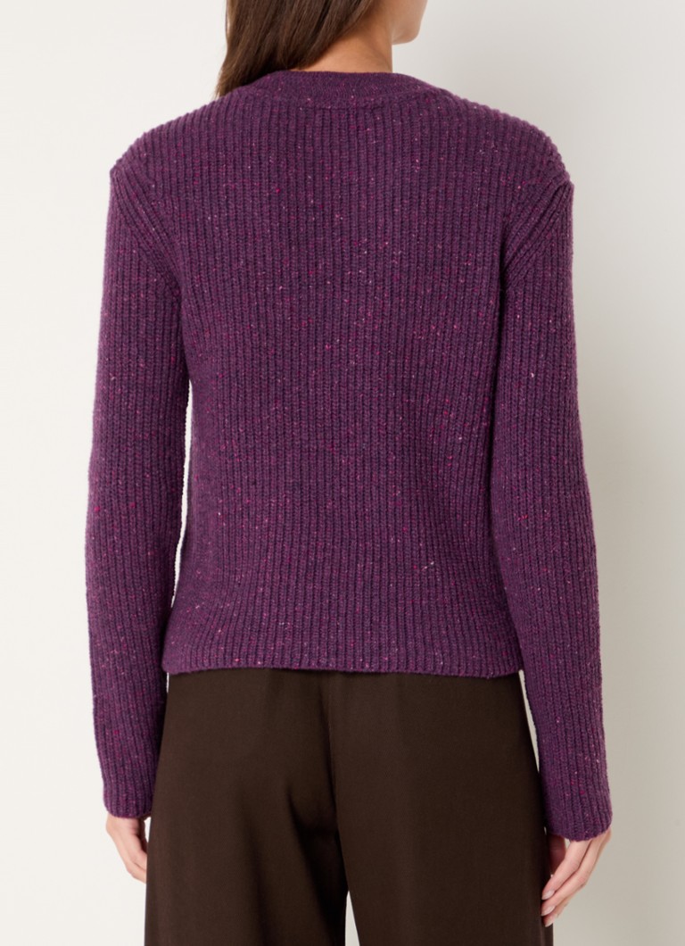 Maglione Sessùn Magellan a maglia grossa in misto lana con bottoni decorativi.