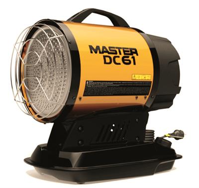 Grzejnik na podczerwień Master DC61SETCOMPL DC61 na baterie/230 V, 17 kW, z akumulatorem i ładowarką