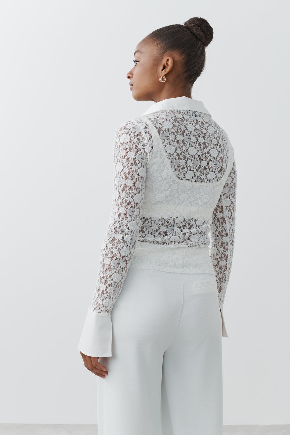 Bubble lace shirt