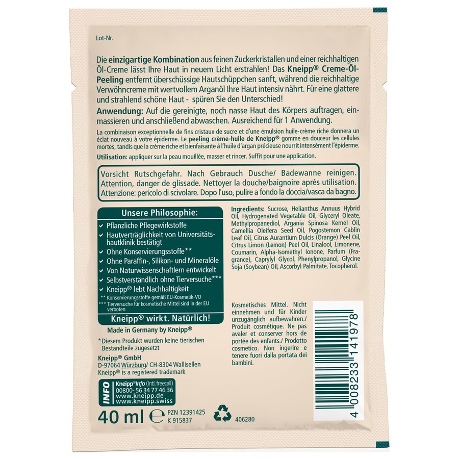 Verwöhnendes Creme-öl-Peeling - Kamelie & Argan
