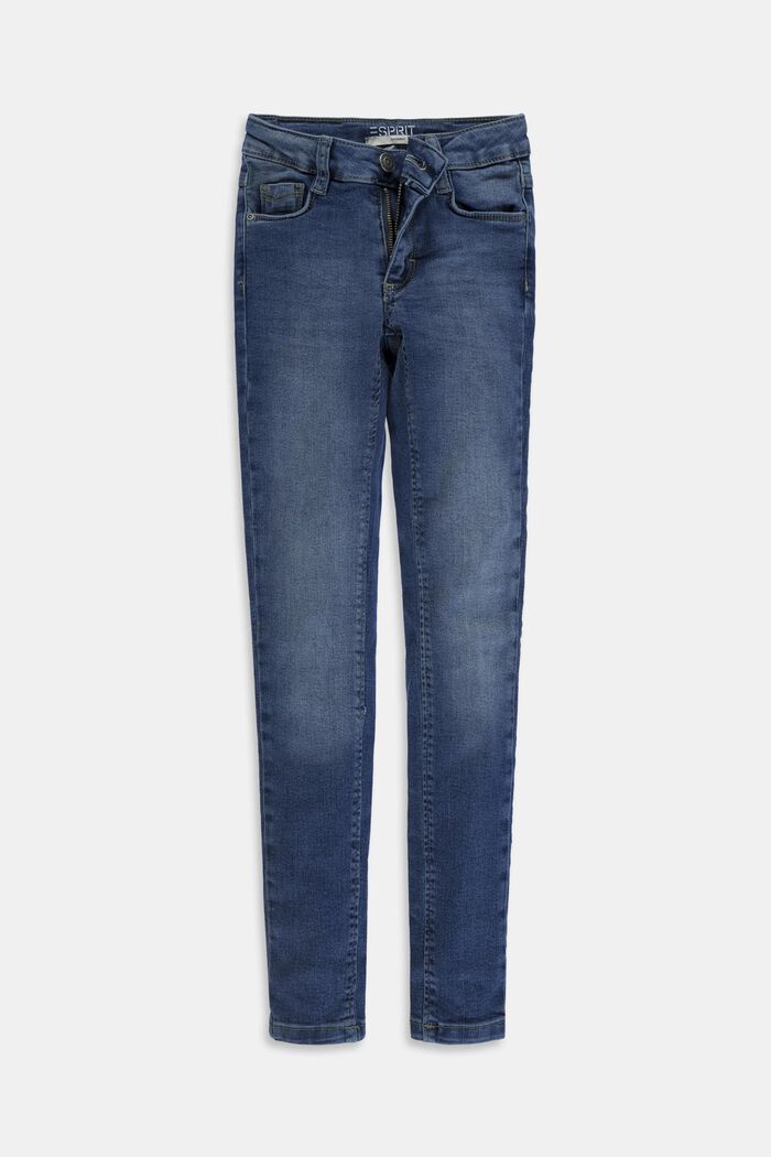 Stretch-Jeans mit Weitenservice und Verstellbund