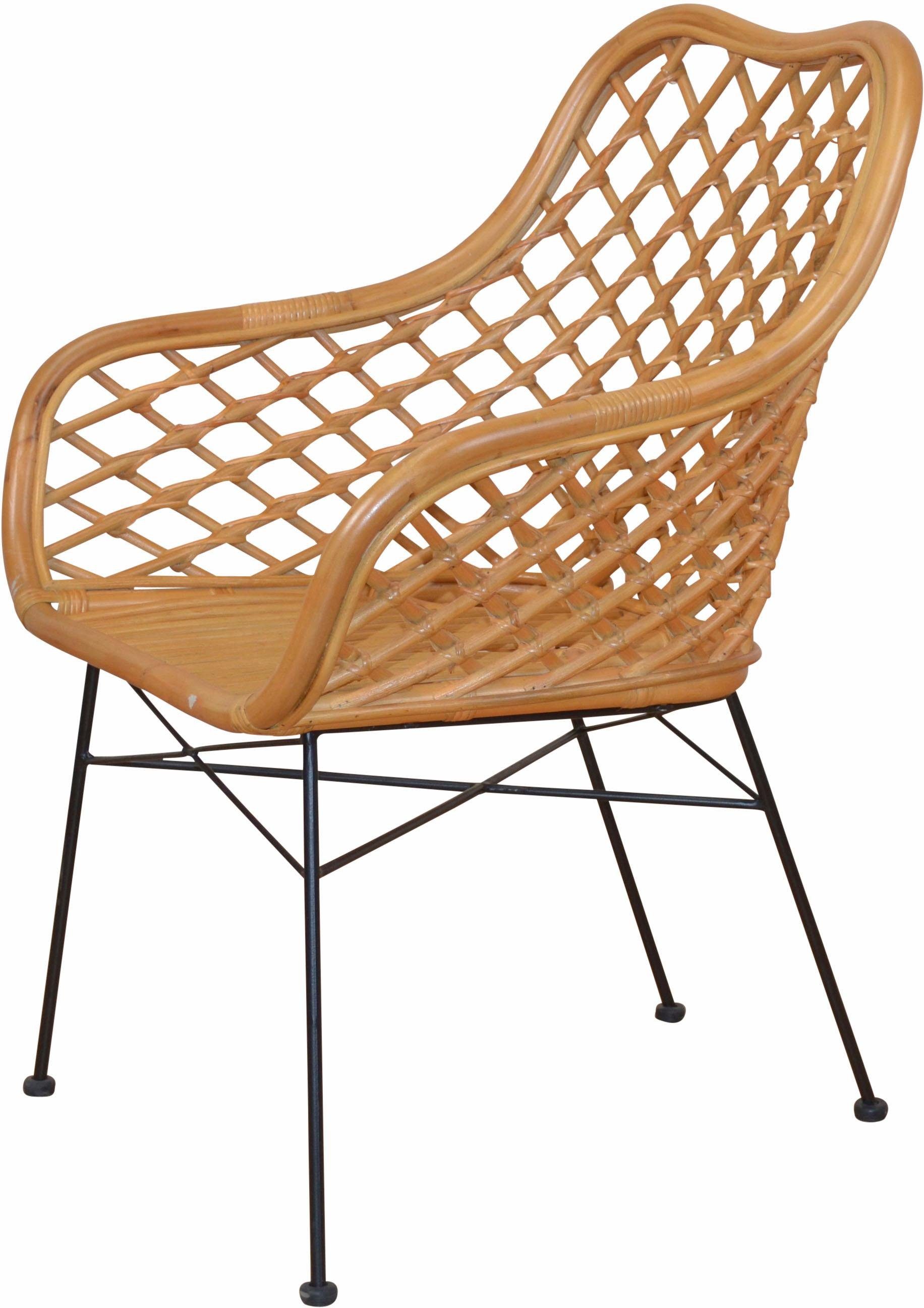 Home affaire Rattanstuhl (1 St), ohne Sitzkissen