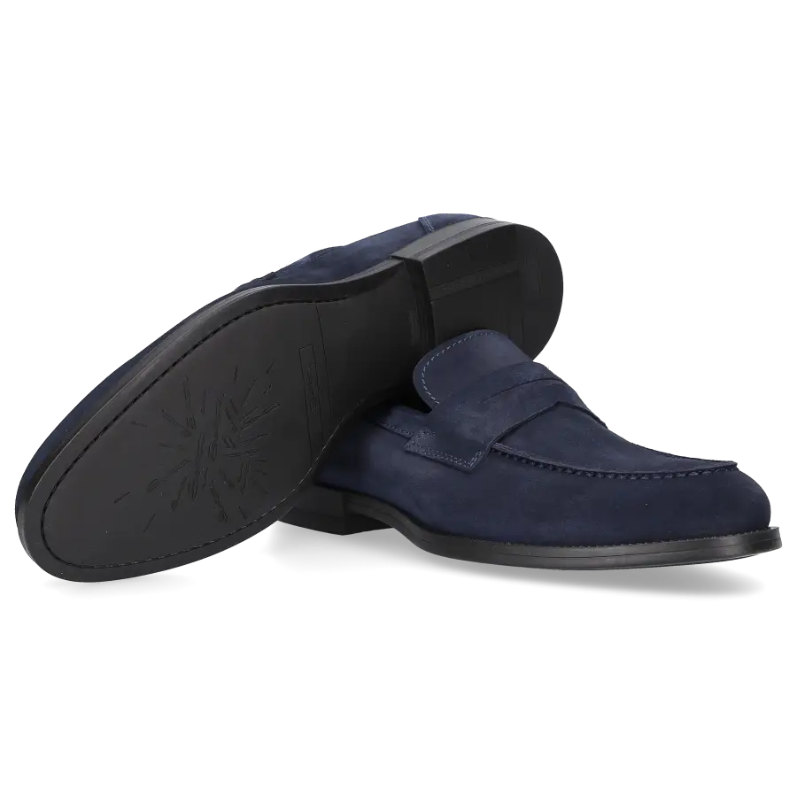 Santoni - Loafer 17708 Veloursleder - braun