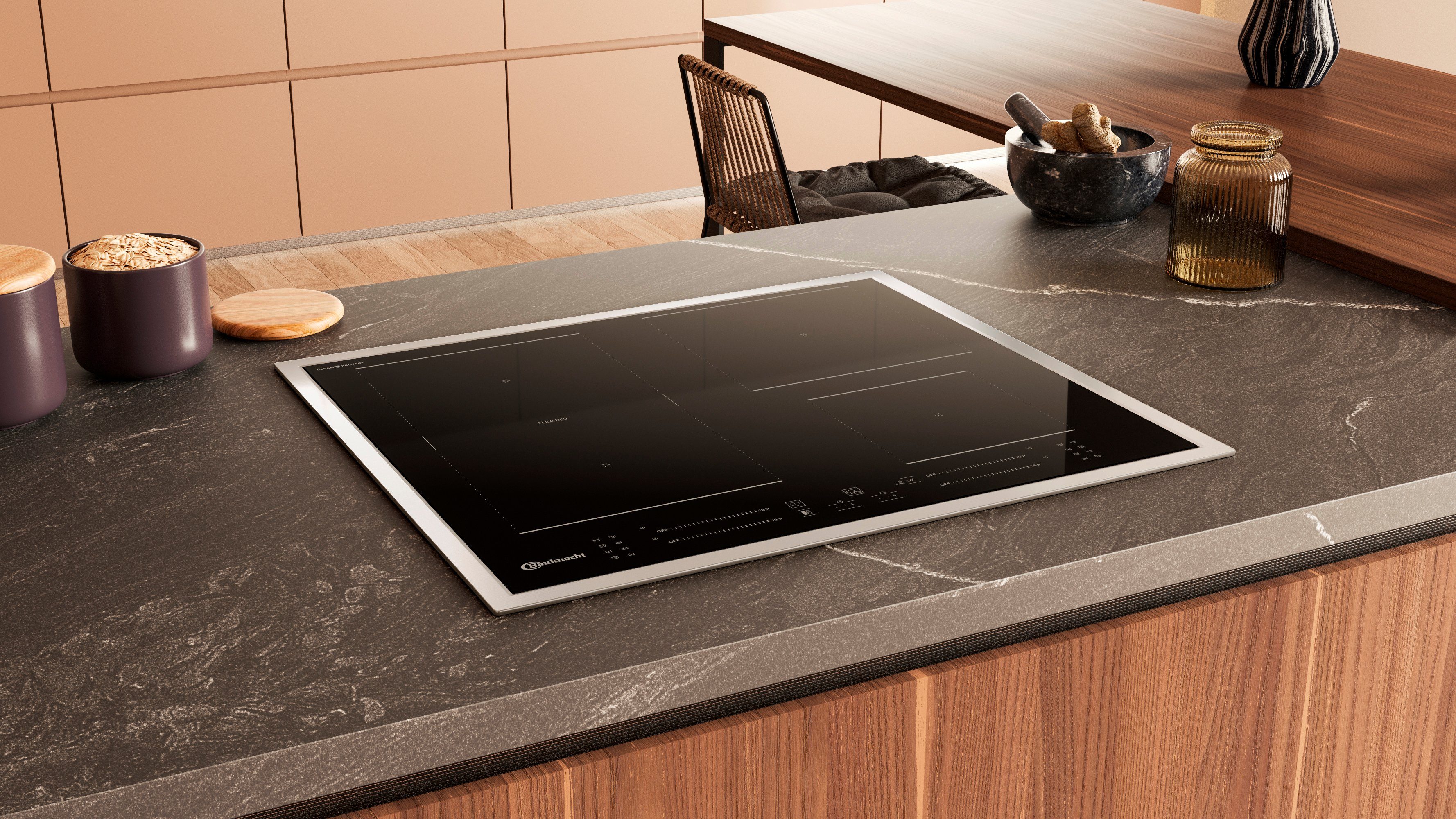 BAUKNECHT Induktions-Kochfeld BS 5760C CPFT, CleanProtect – mühelose Reinigung nur mit Wasser