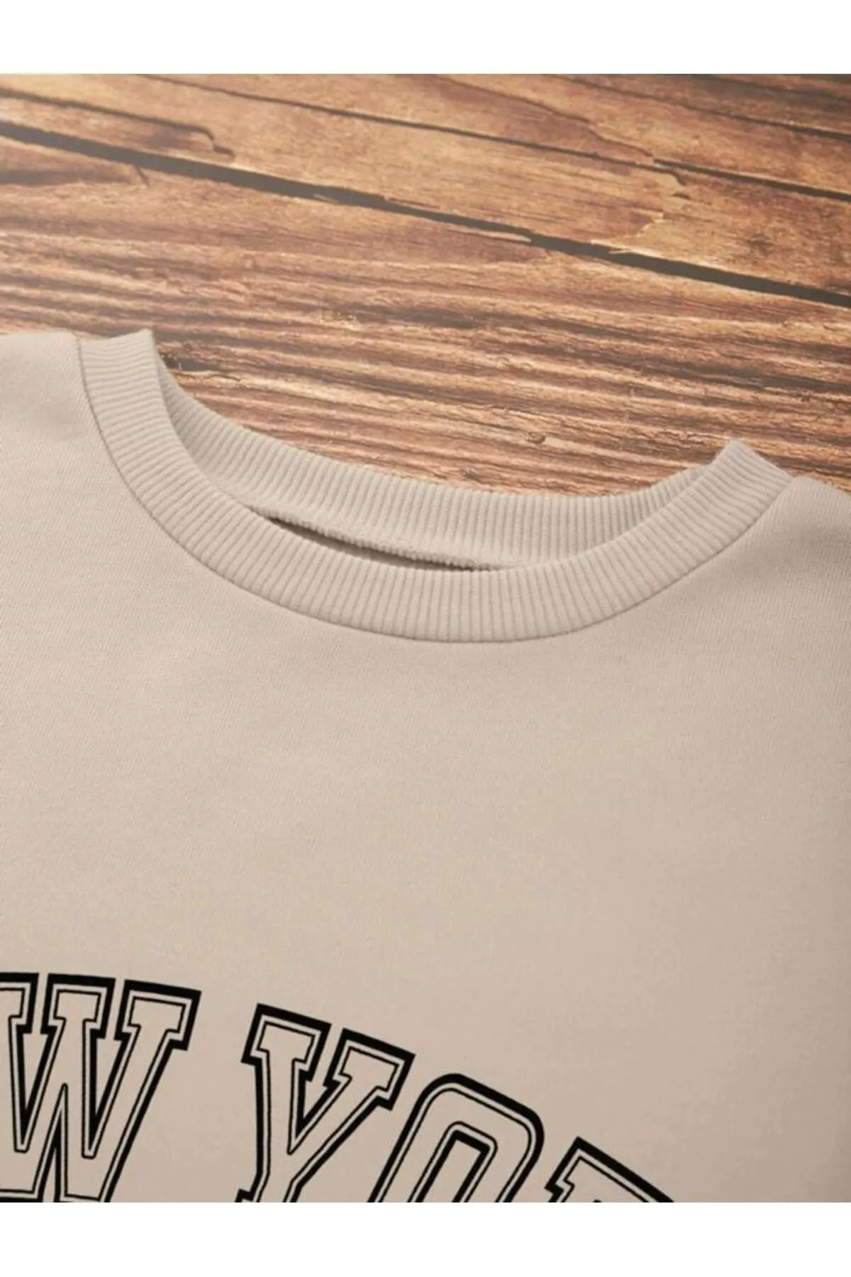 MOONBULL  Weißes Unisex-Sweatshirt mit New York-Brooklyn-Aufdruck