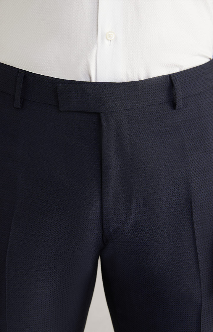 Baukasten-Hose Blayr in Navy strukturiert