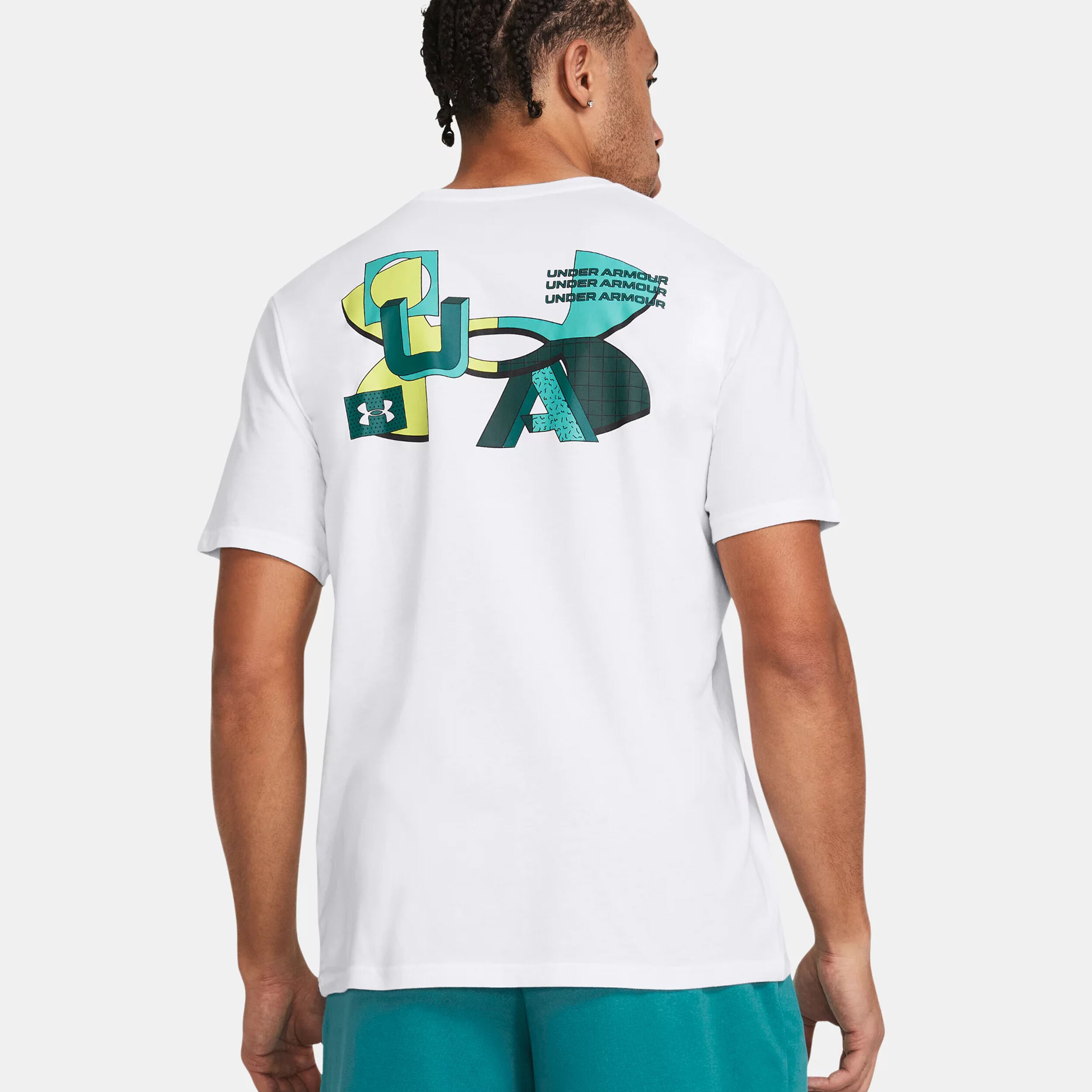 Color Block Logo LC T-Shirt Herren - Weiß