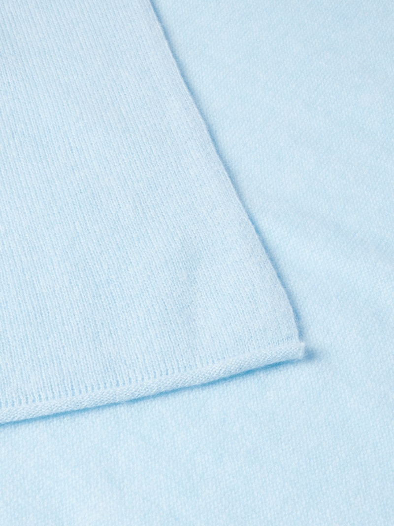 Strickschal aus Kaschmir in bleu