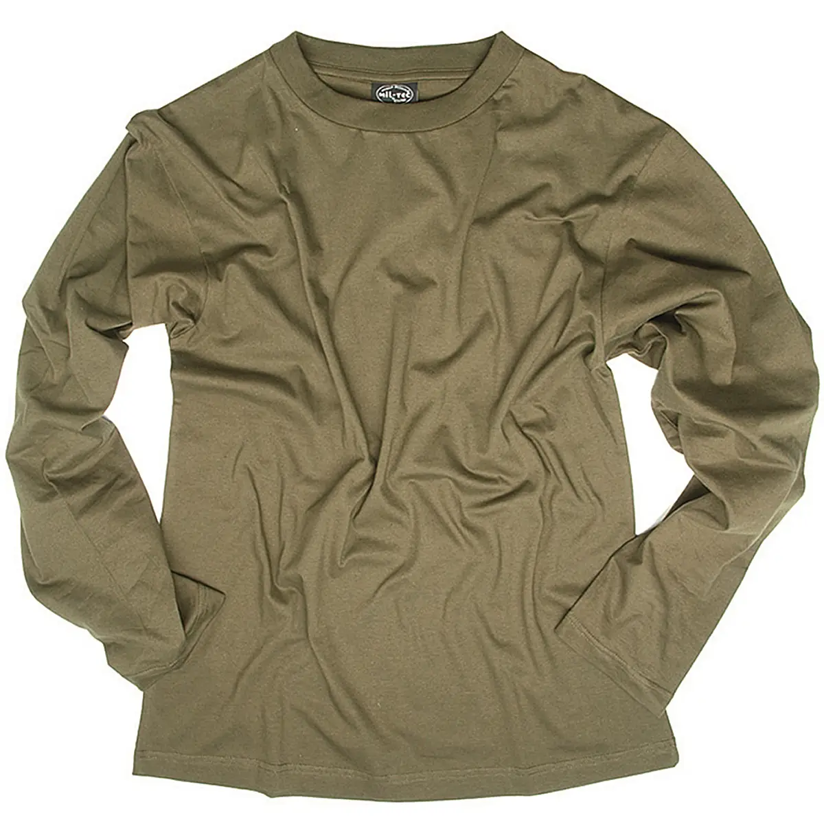 Langarmshirt oliv