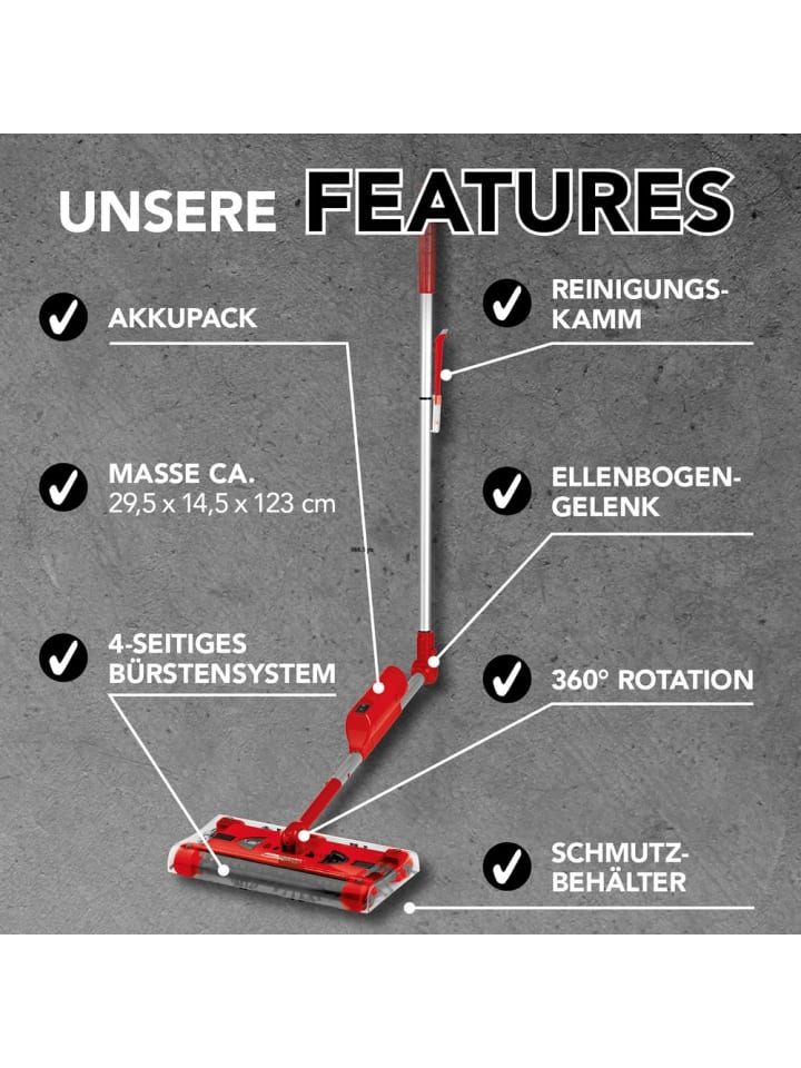 Swivel Sweeper Akku-Besen Swivel Sweeper G2 - kabellos und wiederaufladbar - rot günstig kaufen onesize