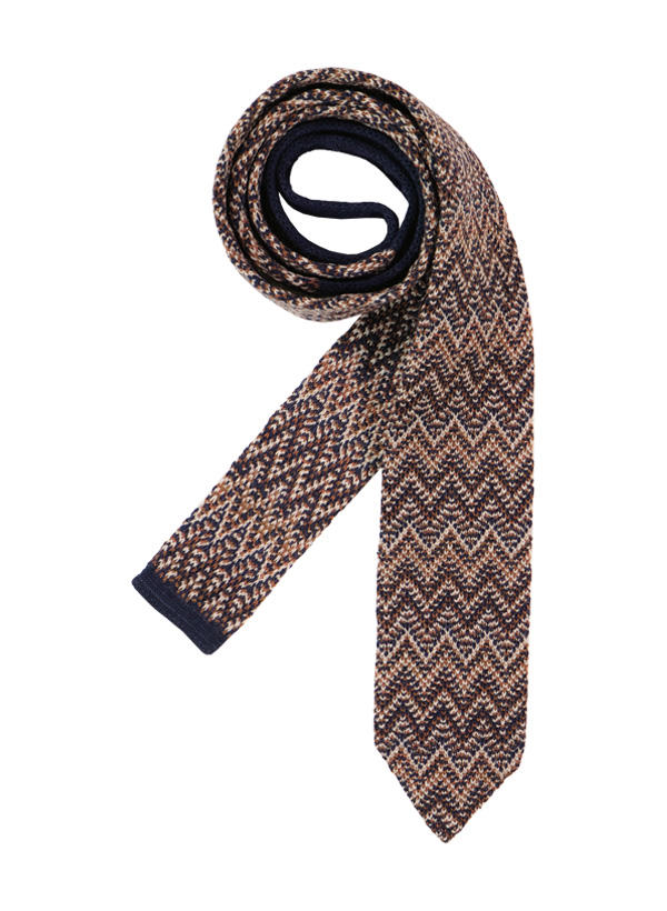 MISSONI, Krawatte, Strick, braun-beige gemustert