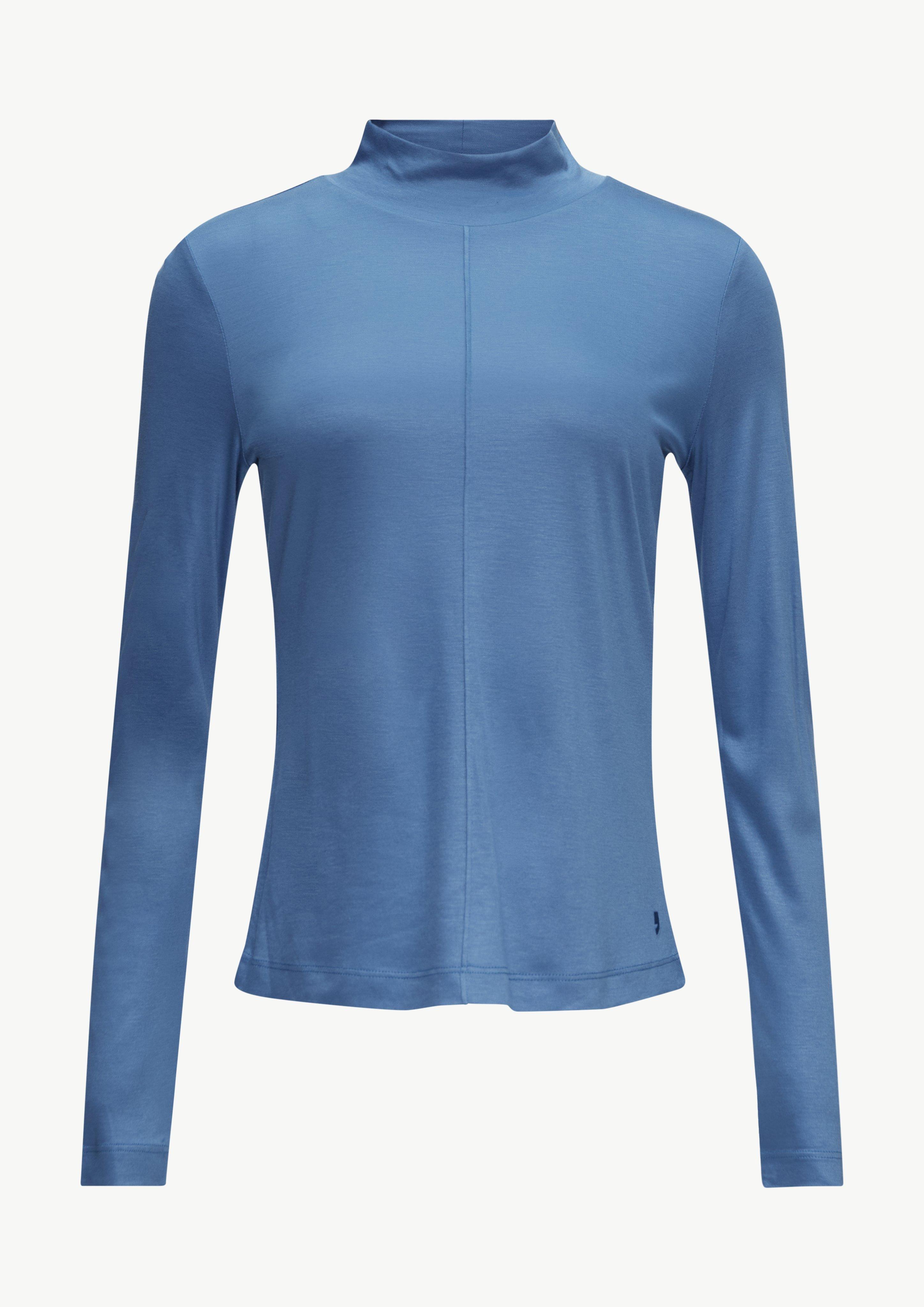 Langarmshirt im Slim Fit - blau