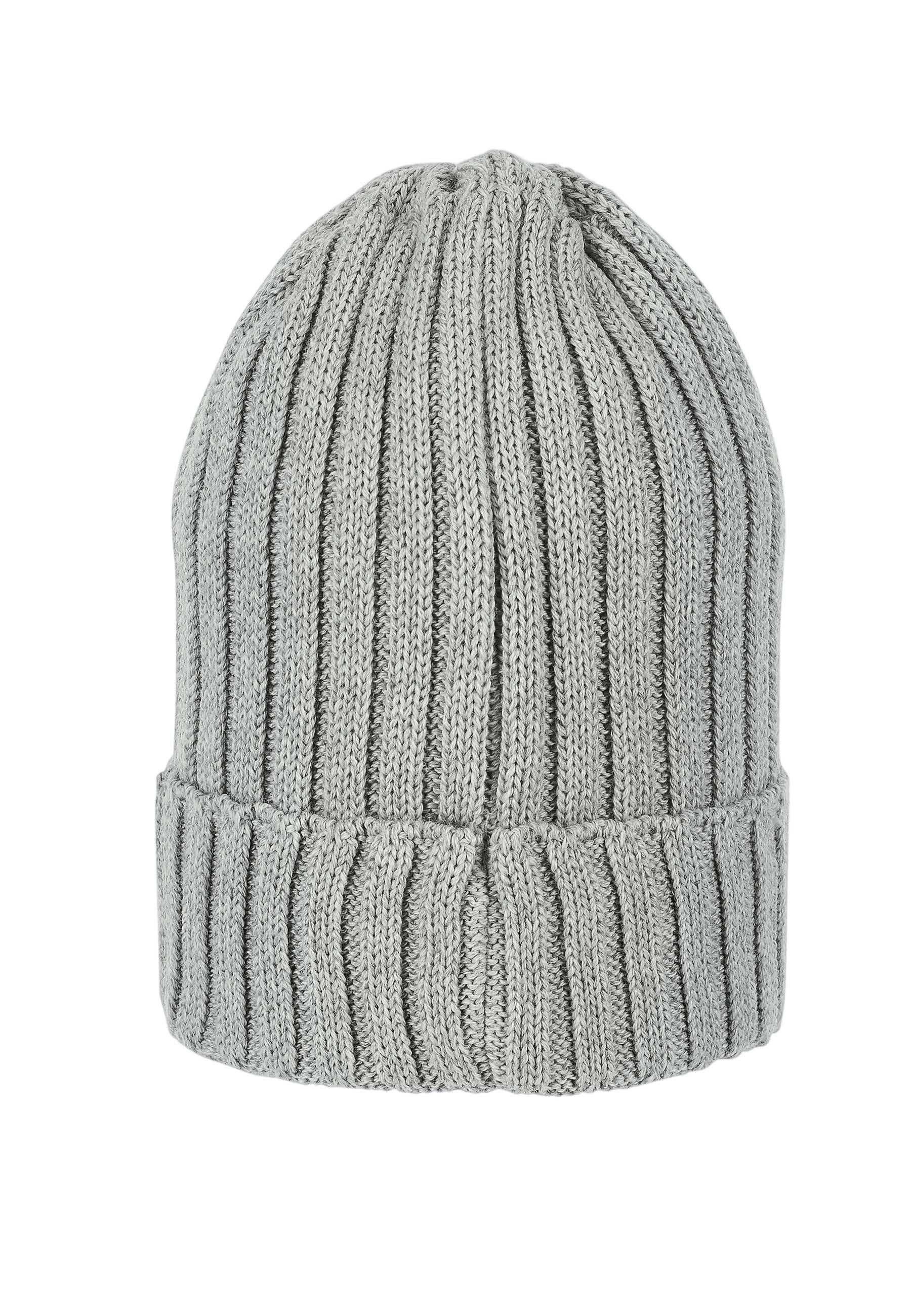 Strickmütze Baby mit Merinowollanteil und Umschlag